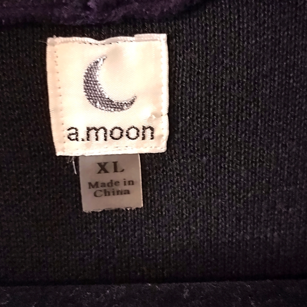XL a.moon Dark Navy Blue Sleeveless Duster